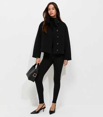 Black Zip Pocket Ponte Leggings