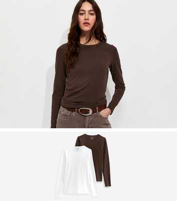 Aw26 Pack Of 2 Li Long Sleeve Crew