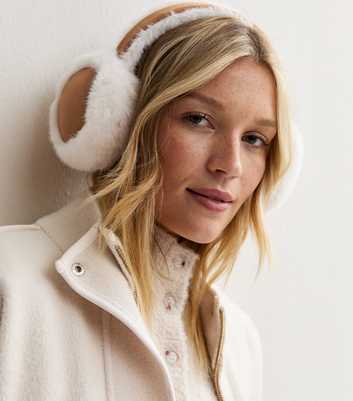 Camel Faux Fur and Faux Suede Ear Muffs