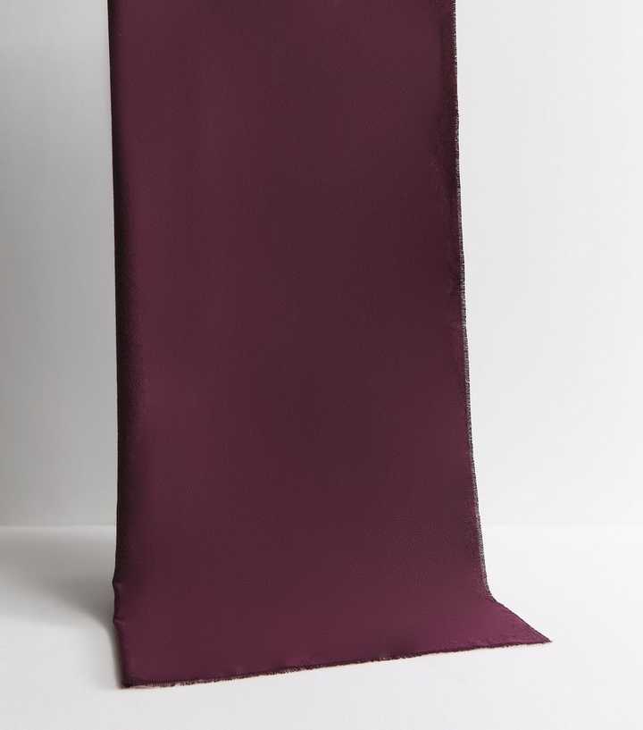Dark Burgundy Classic Plain Scarf