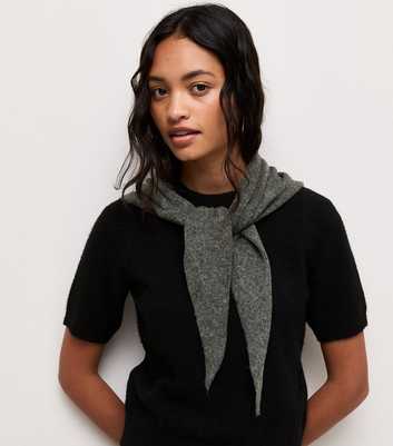Dark Grey Triangle Scarf