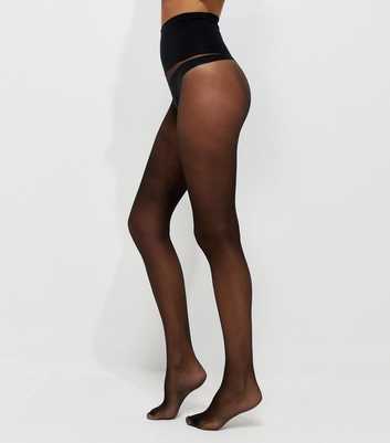 Black 15 Denier Seamless Tights