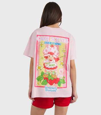Skinnydip Bright Pink Strawberry Shortcake Printed T-Shirt