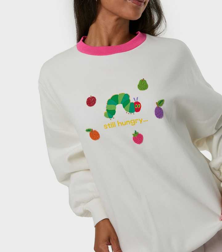 Skinnydip White The Hungry Caterpillar Beaded Sweatshirt