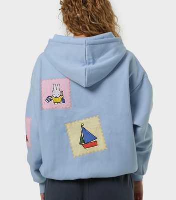 Skinnydip Light Blue Miffy Stamp Relaxed Hoodie
