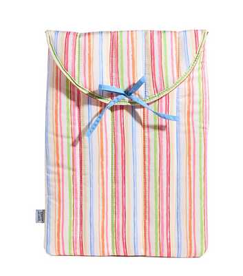 Skinnydip Multi-Coloured Striped Bow Laptop Sleeve