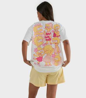 Skinnydip Bright Pink Cotton Lisa Simpson Oversized T-Shirt