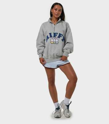 Skinnydip Grey Miffy Quarter Zip Sweatshirt