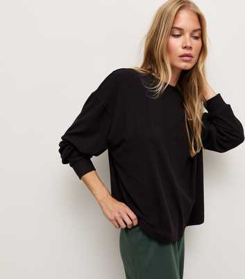 Black Relaxed Sweatshirt