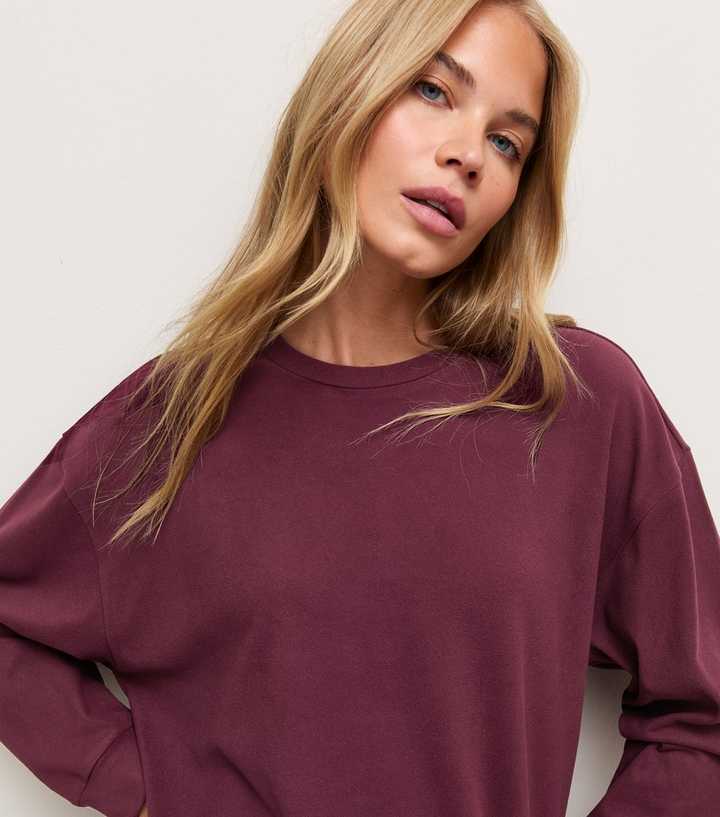 Burgundy Relaxed Sweatshirt