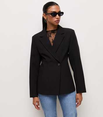 Black Power Shoulder Blazer