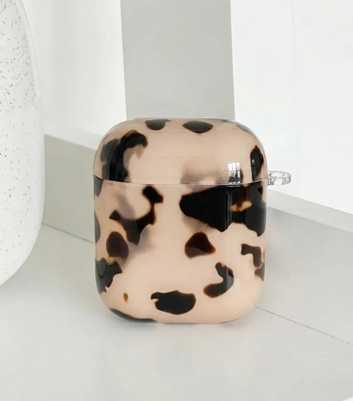 Coconut Lane Off White Tortoiseshell Effect Airpods Case