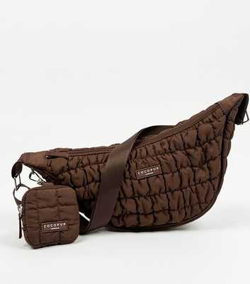 Coconut Lane Brown Crossbody Dog Walk Bag