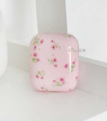 Coconut Lane Light Pink Ditsy Floral Airpods Case