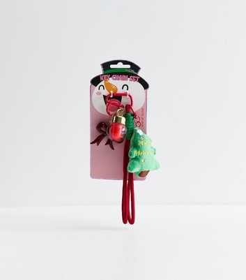 Pink Christmas Tree Lip Gloss Bag Charm