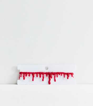 Bright Red Halloween Blood Choker Necklace