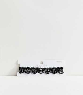Black Halloween Lace Choker Necklace