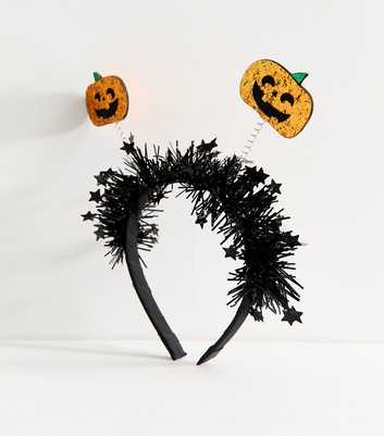 Orange Halloween Pumpkin Bopper Headband