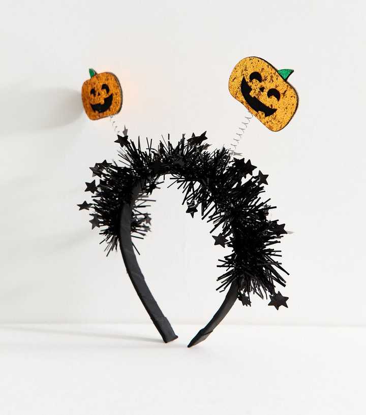 Orange Halloween Pumpkin Bopper Headband