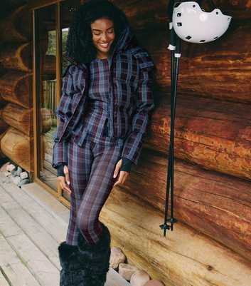 South Beach Checked Pattern Thermal Base Layer Top