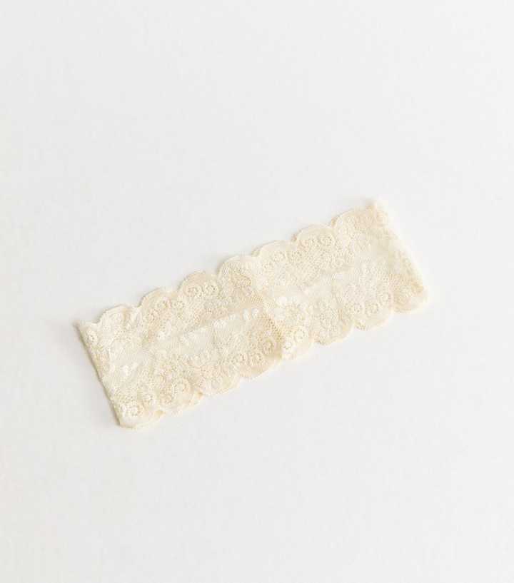 Cream Lace Headband