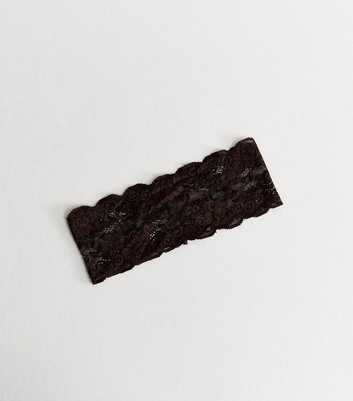 Dark Brown Lace Headband