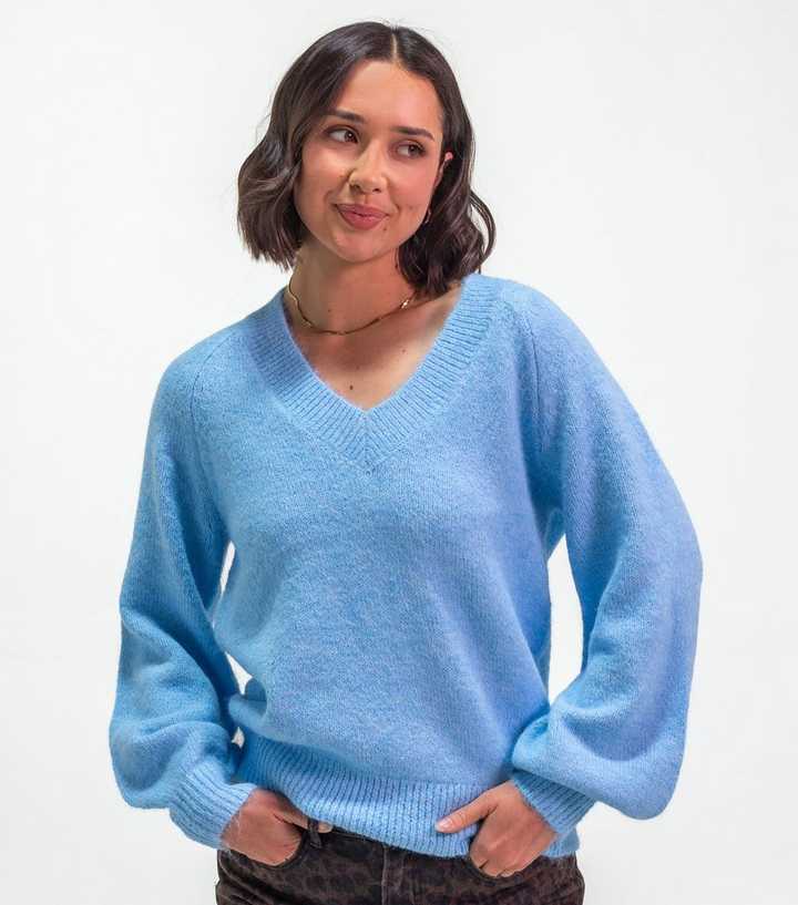 Sunshine Soul Light Blue V-Neck Jumper
