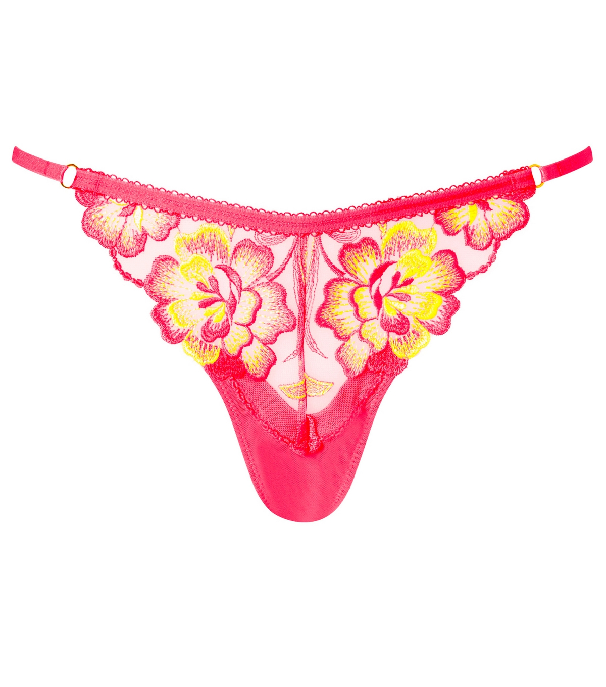 Ann Summers Women's Bright Pink Tropical Oasis String Thong New Look