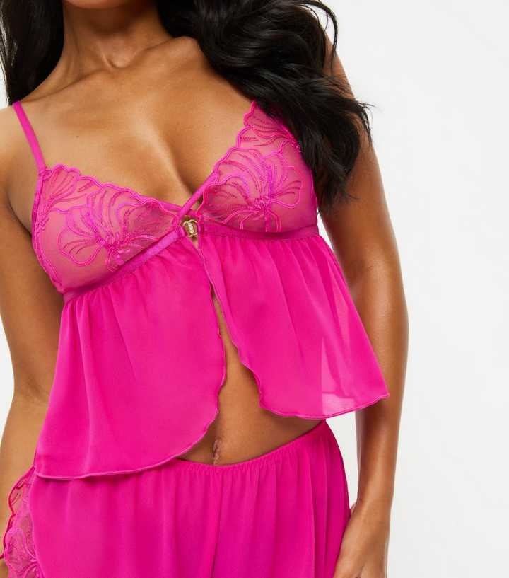 Ann Summers Pink Floral Fling Cami Set