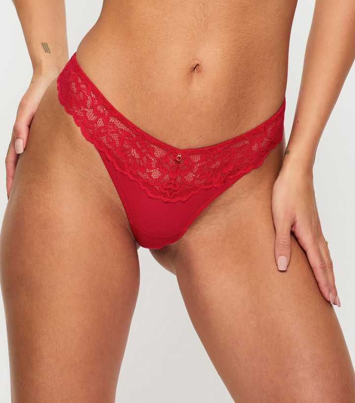 Ann Summers Bright Red Sexy Lace Thong