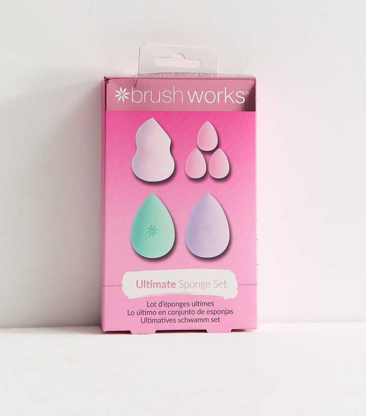 Brushworks Multicolour Pack of 4 Ultimate Sponge Set