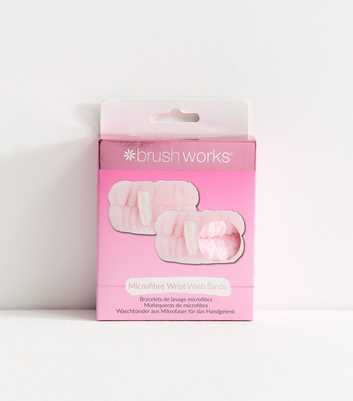 Brushworks Pack Of 2 Pink Wash Wristbands