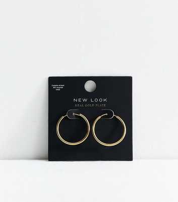 18ct Gold Plated Petite Hinge Hoop Earrings