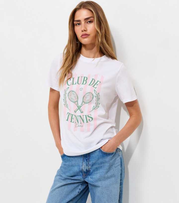 White Club De Tennis Relaxed T-Shirt
