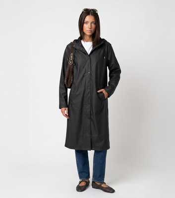 Urban Bliss Black Hooded Longline Raincoat
