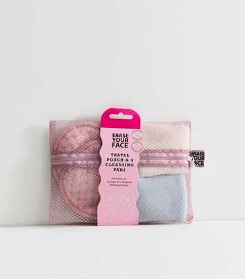 Danielle Creations Pack of 4 Multicolour Erase Your Face Cleansing Pads and Travel Pouch