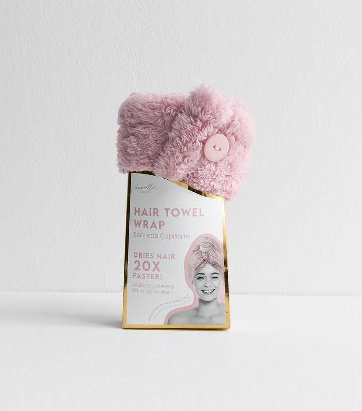 Danielle Creations Pink Turban Hair Towel