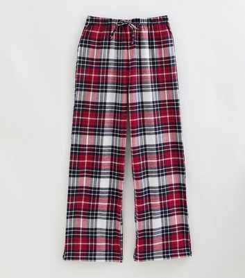 Tall Red Cotton Checked Pyjama Trousers
