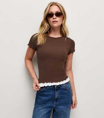 Brown Babylock Cotton Rich Baby Tee