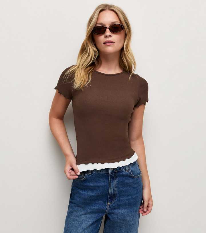 Brown Babylock Cotton Rich Baby Tee