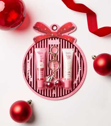 Danielle creations Red Pack of 2 Lip Gloss and Keyring Set