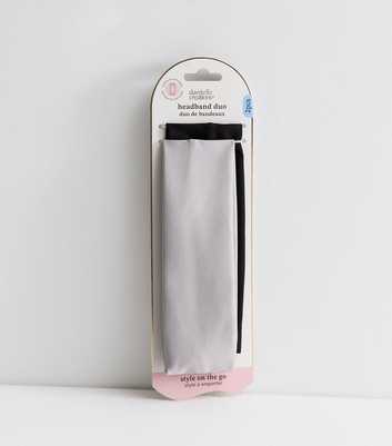 Danielle Creations Pack of 2 Black Stretchy Headbands