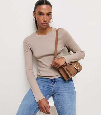 Mink Cotton Rich Long Sleeve Baby Tee Top