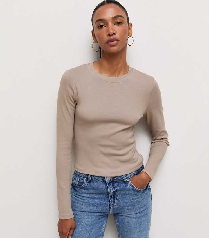 Mink Cotton Rich Long Sleeve Baby Tee Top