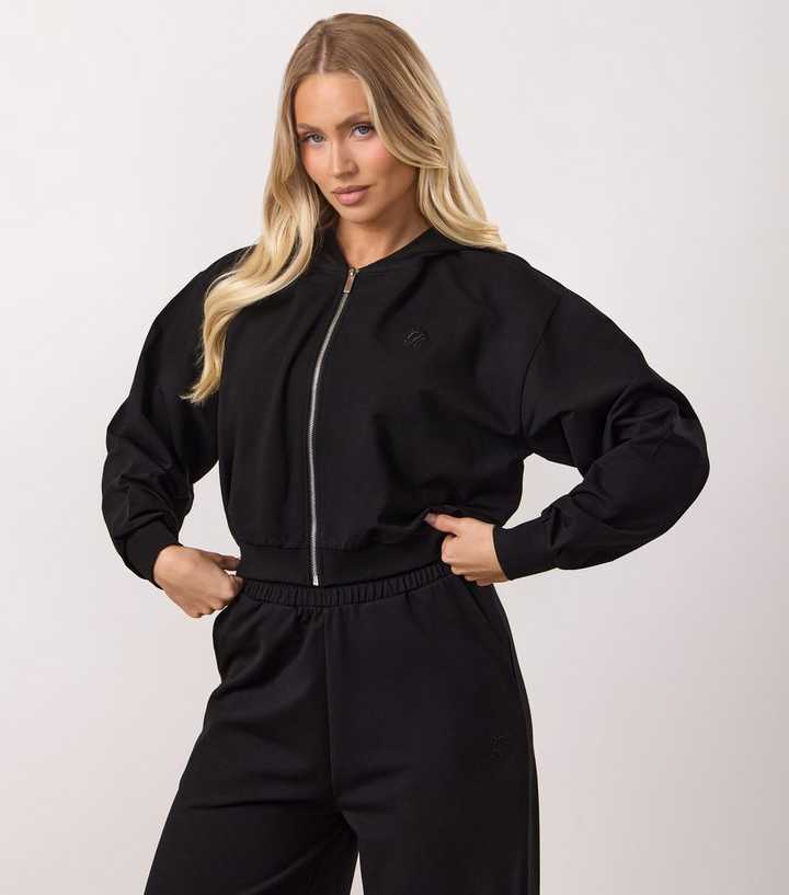 Gym King Black Logo Embroidered Victory Hoodie