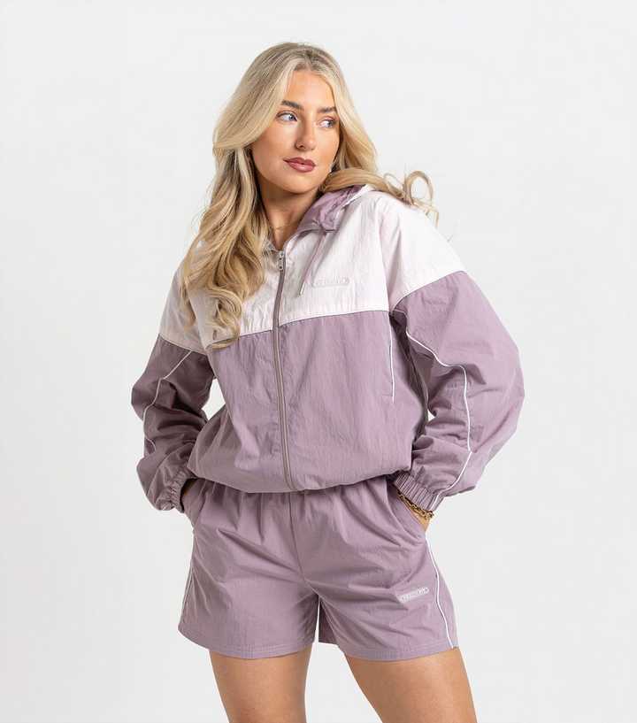 Peach Fit Dusky Purple Esme Track Jacket