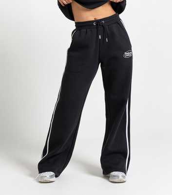 Peach Fit Black Side Stripe Laelia Joggers