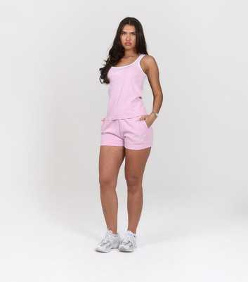 Peach Fit Light Pink Lily Jogger Shorts