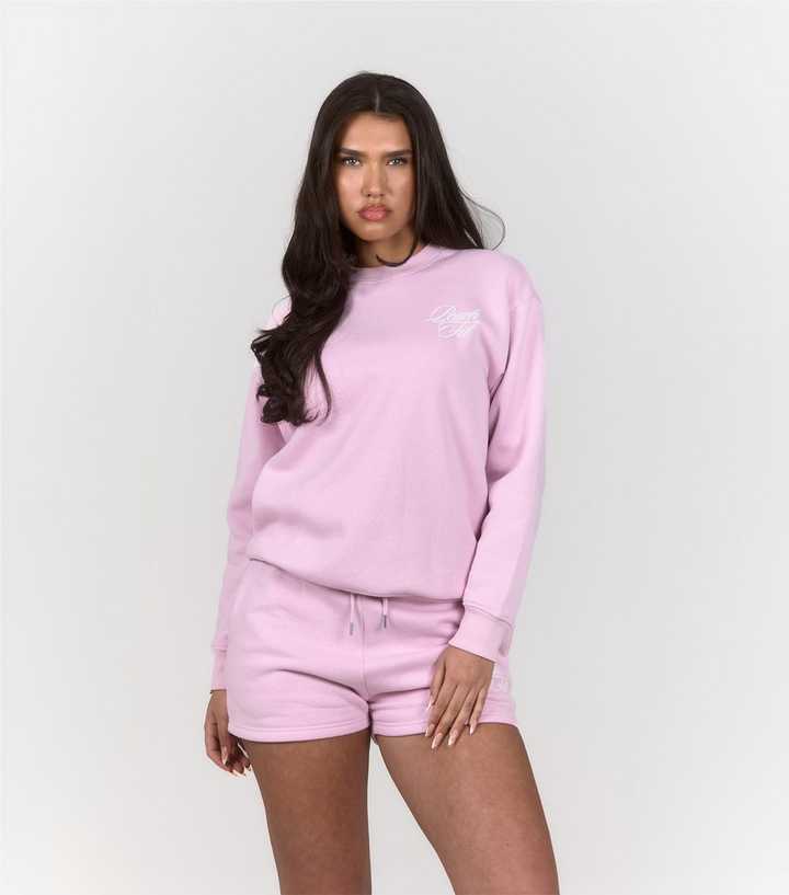Peach Fit Light Pink Lily Logo Sweatshirt