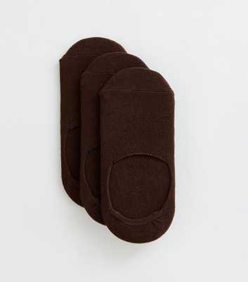 Dark Brown Pack of 3 Cotton Rich Sports Socks with Grip